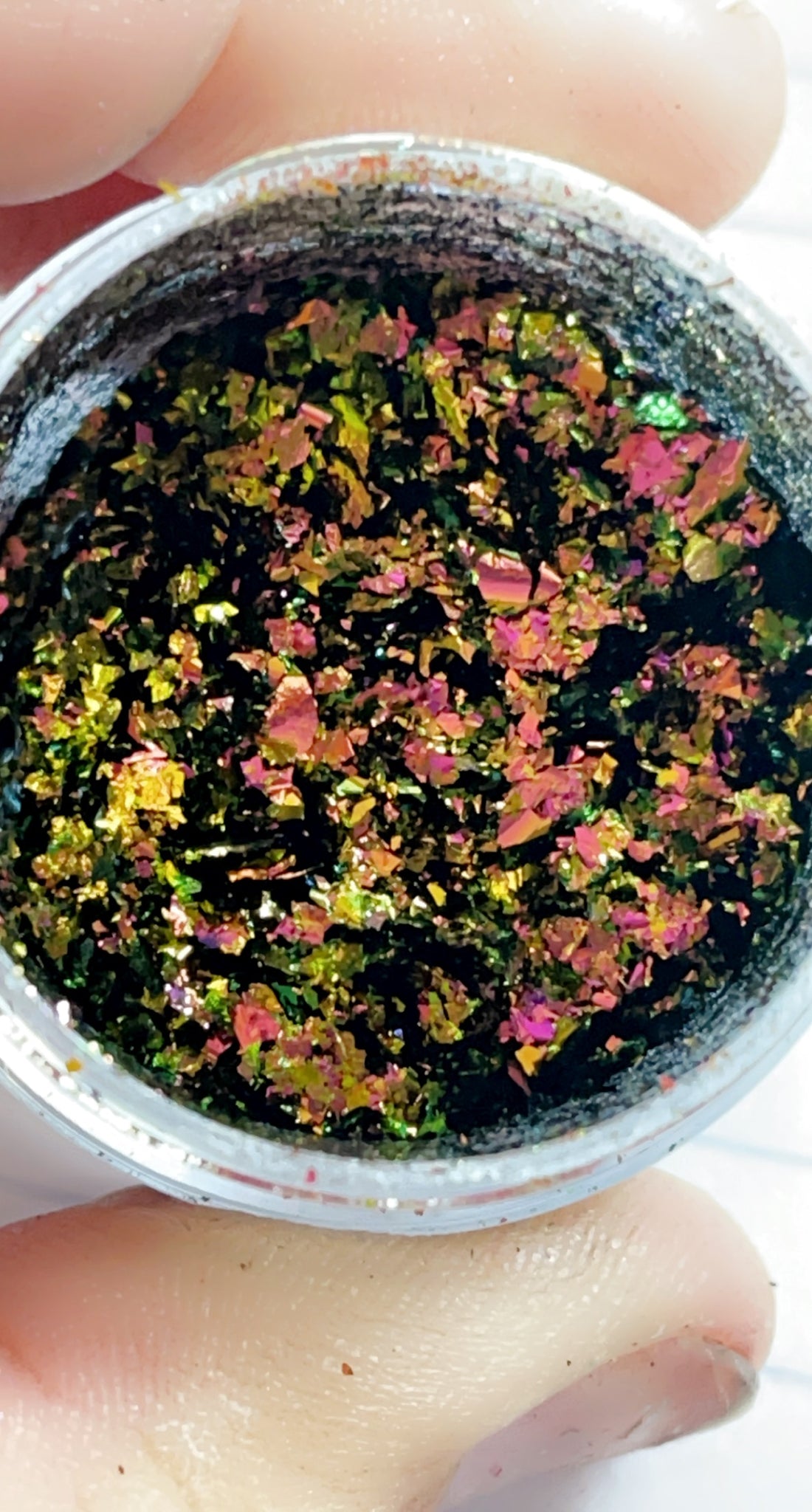 Chameleon Mica Flakes - Magenta to Copper to Olive