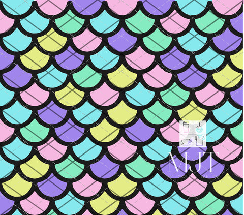 Mermaid Scales - seamless cut SVG File