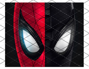 Split Spider man Face- Full Wrap**PNG file for waterslide or sublimation