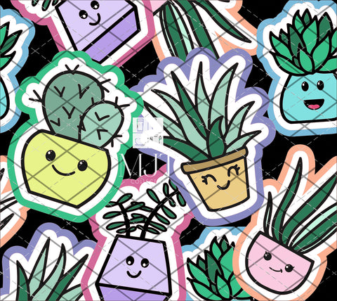 Succulent - seamless cut SVG File