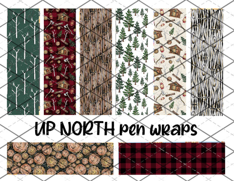 Up North - Wildlife pen wrap files - PNG Files